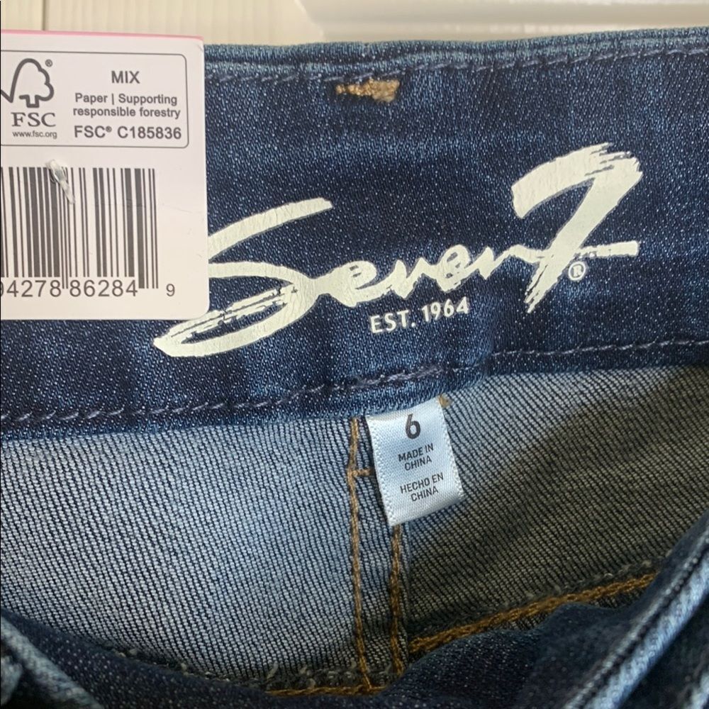 Seven7 Blue Jeans Classic Medium-Dark Wash